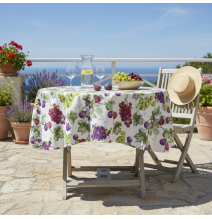 Kerek terítő szőlő és füge