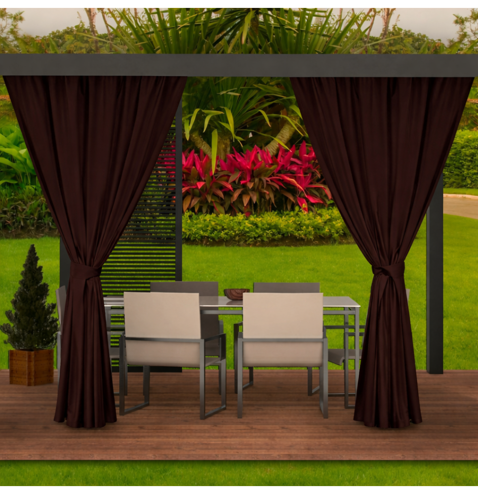 Kerti függöny a teraszon MIG22 barna
