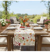 Asztali futó Akvarell rét