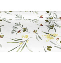 Dekoratív pamutszövet Olajkert, szélesség 140 cm