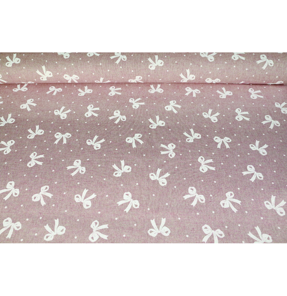 Dekoratív anyag masnik rózsaszín alapon