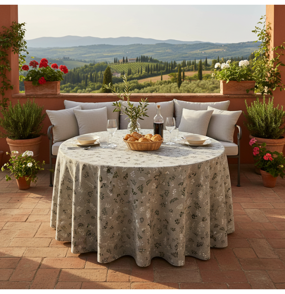 Kerek terítő Zöld rét