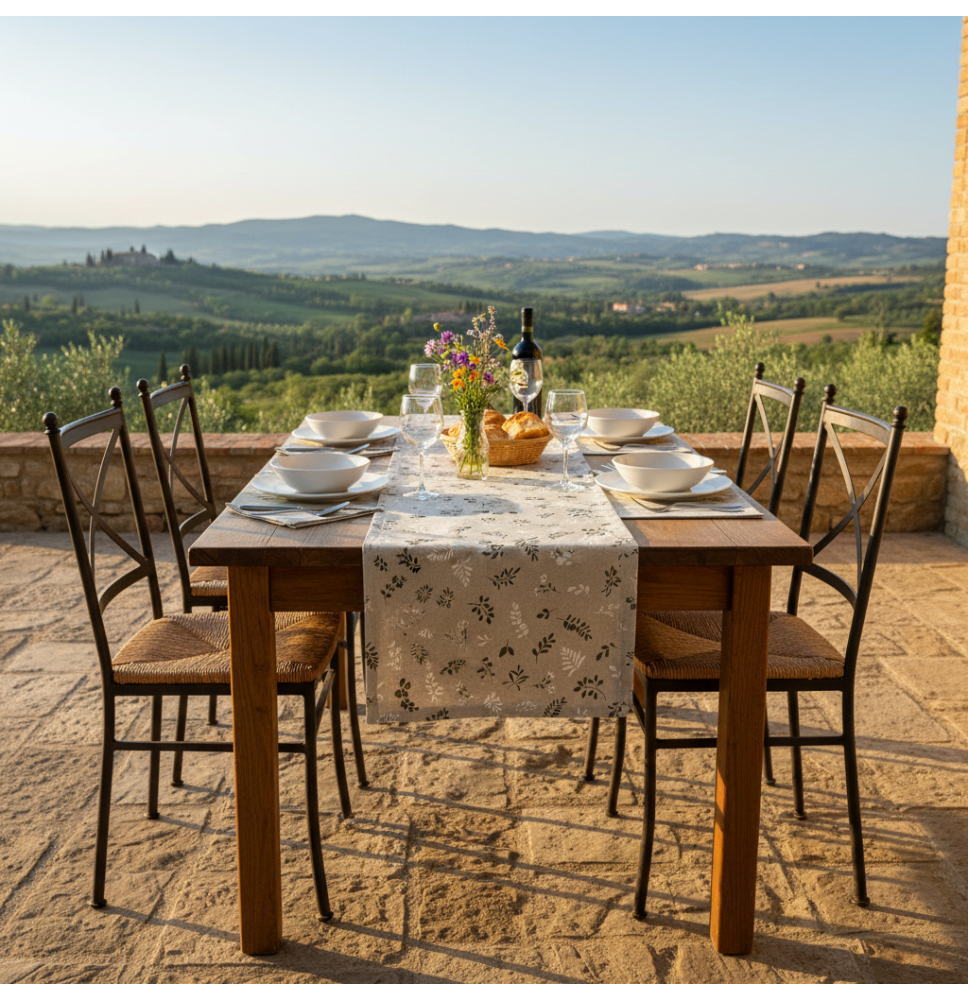 Asztali futó Zöld rét