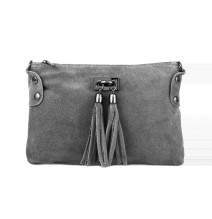 Kézitáska bőr 812 sötét szürke