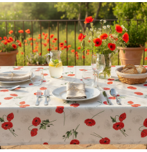 Terítő piros vadmák másolata