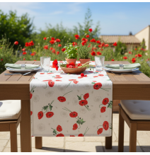 Terítő piros vadmák