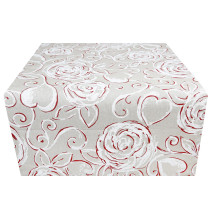 Futófelület az asztalon piros peonies, MIG303 Made In Italy