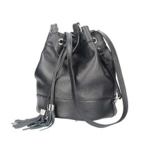 Okrová kožená kabelka 338