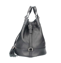 Okrová kožená kabelka 338