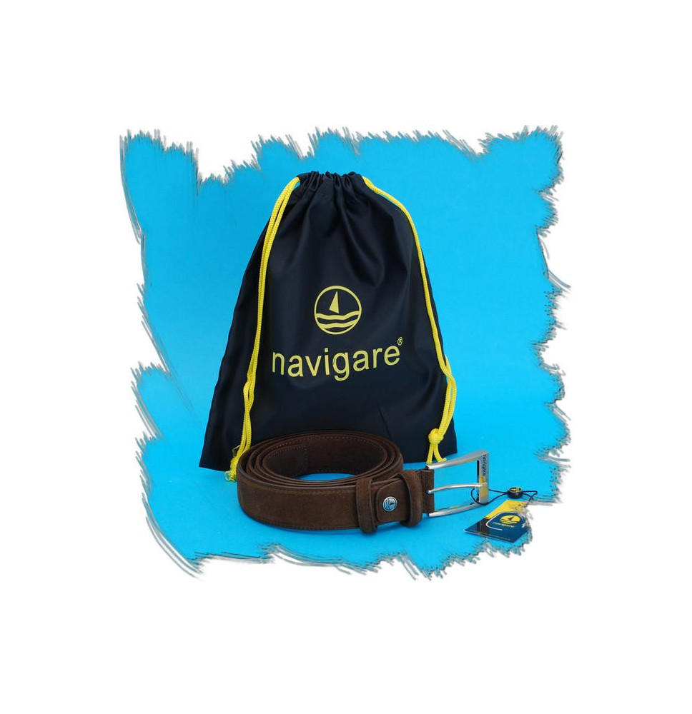 Férfi bőröv 547 sötétbarna Navigare