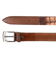 Férfi bőröv, 872 barna, Olaszországban gyártva