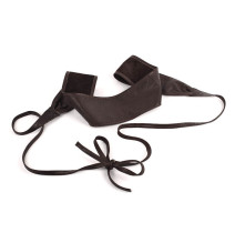 Női bőr fűzős öv 839 sötétbarna