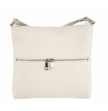 Bőr válltáska 147 bézs, Olaszországban gyártva