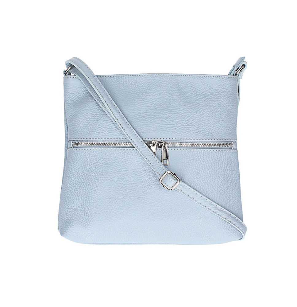 Bőr válltáska 147 ég kék Készült Olaszországban