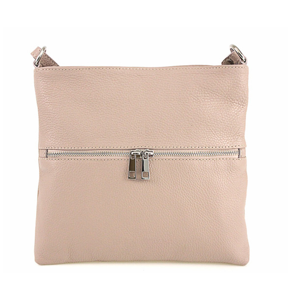 Bőr válltáska 147 rózsaszín, Olaszországban gyártva