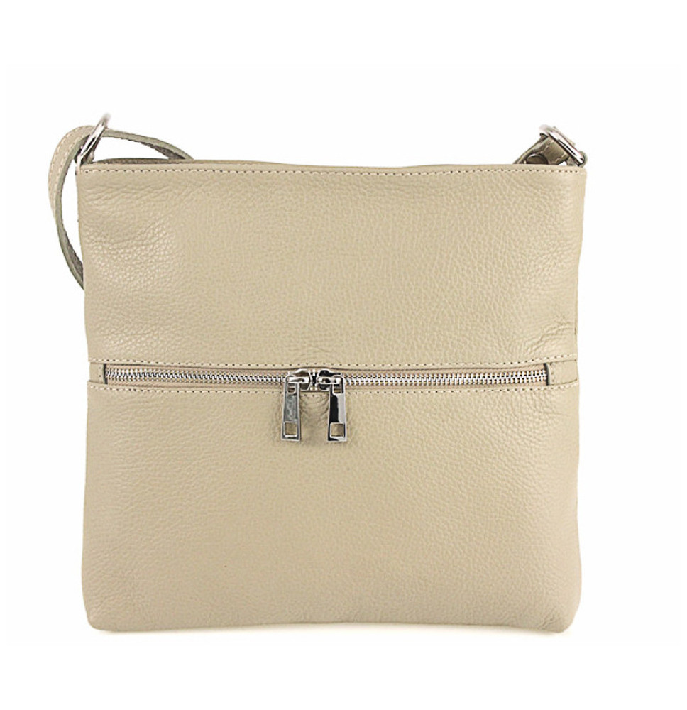 Bőr válltáska 147 szürke-barna Olaszországban