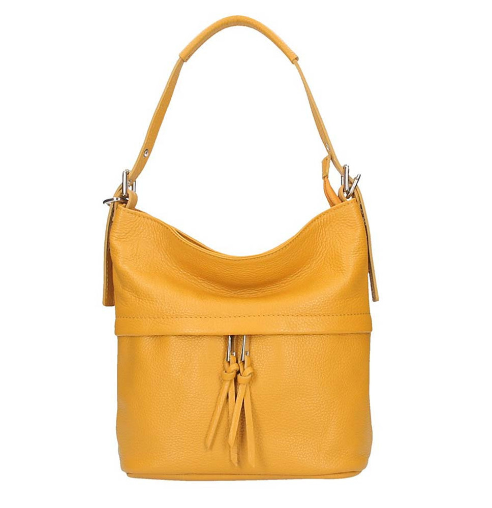 Okker bőr válltáska 631